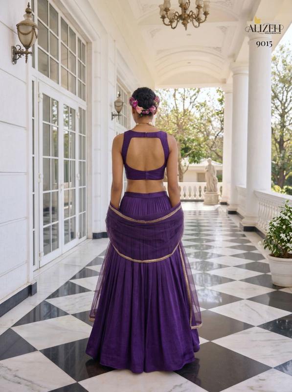 Alizeh 9014 To 9016 Vichitra Silk Bridal lehengha choli wholesalers in Hyderabad